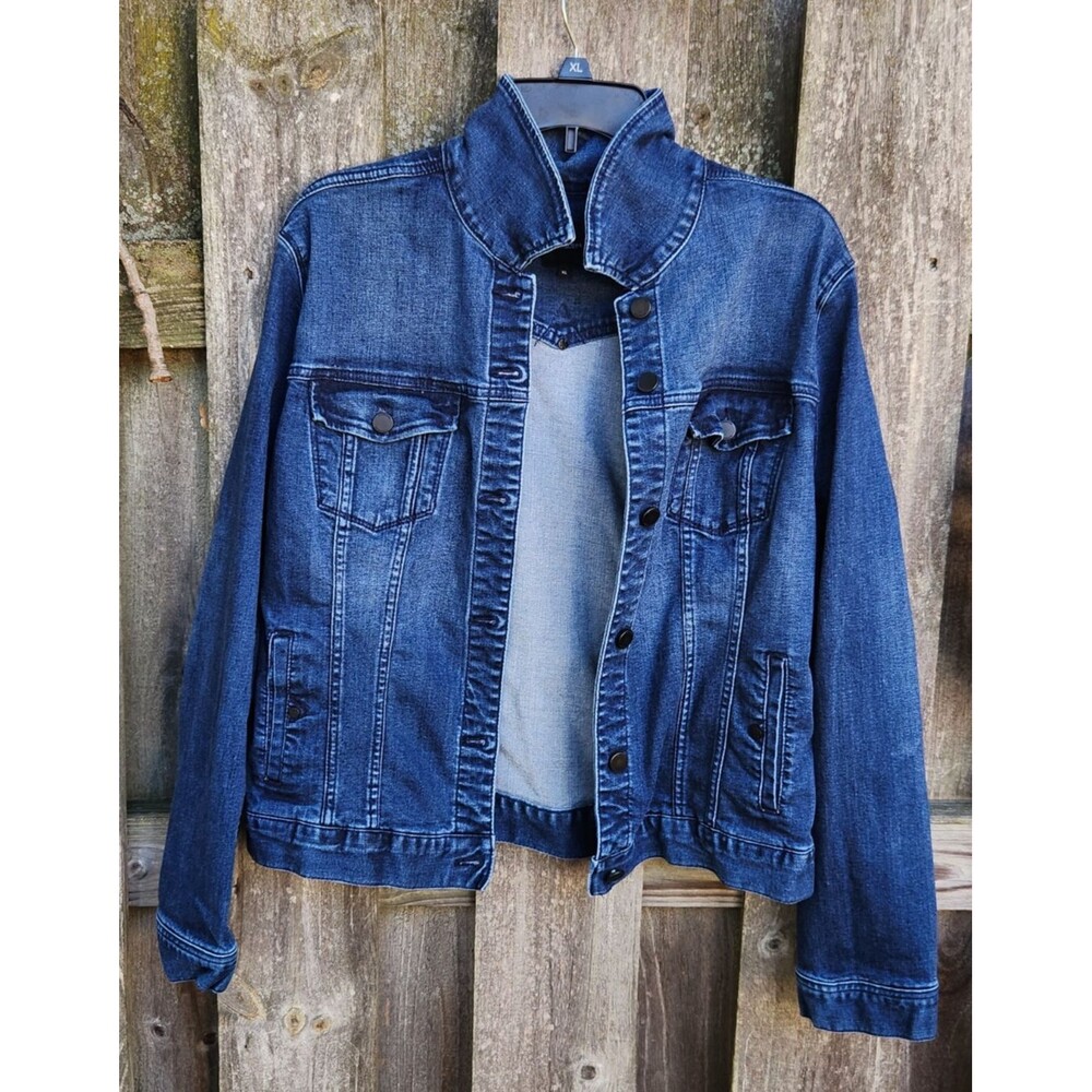 Liverpool Juniors XL Jean Jacket Blue Cotton Blend Stretch